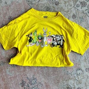 Warner Bros. Bright Yellow Cartoon Character Tee